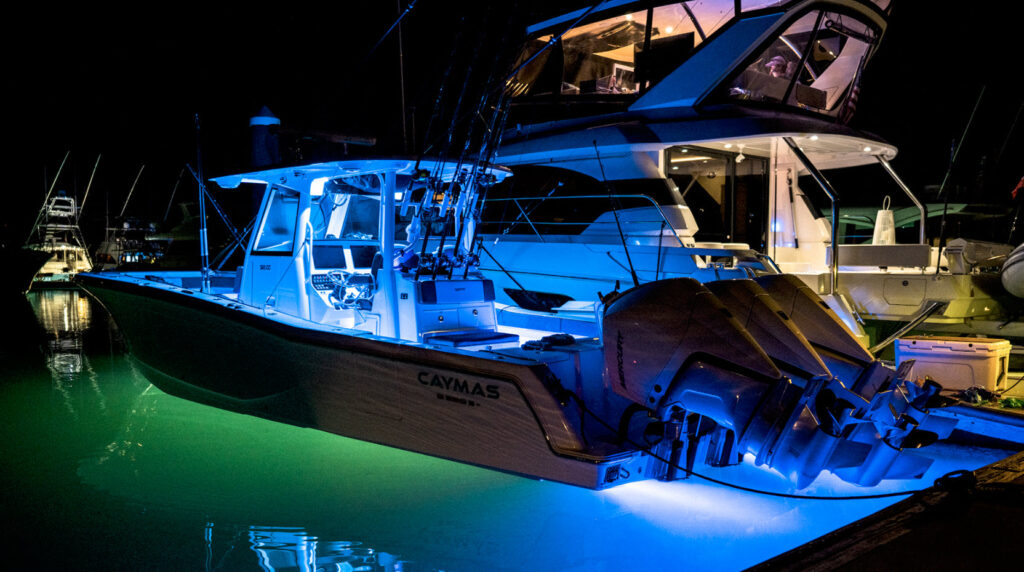 underwater lights on caymas 341cc